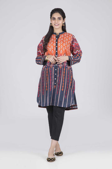 Bonanza Satrangi Vivid Orange - 1 PcSummer Spring Lawn Collection Vol 1 2020 | Bonanza Lawn